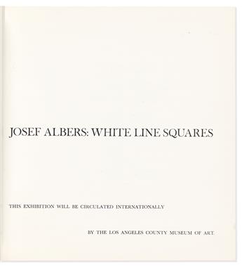 Albers, Josef (1888-1976) Josef Albers: White Line Squares.